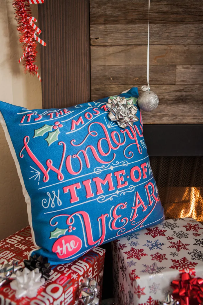 candy cane lane christmas party wonderful time of year pillow