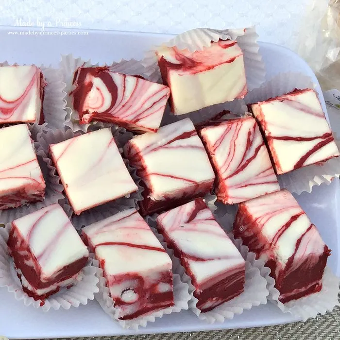 downton abbey cpwm cookie exchange red velvet fudge