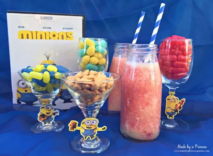 minions movie night lava mocktail party snacks