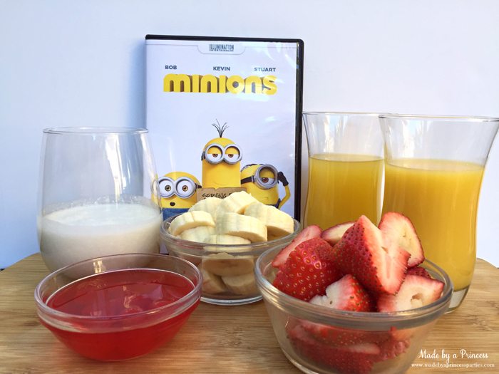 minions movie night lava mocktail supplies