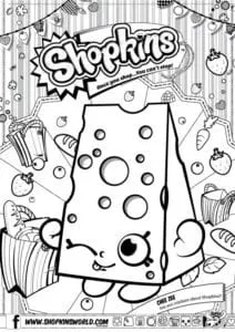 Shopkins Coloring Pages Season 1 Chee Zee