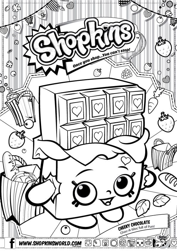 Shopkins Coloring Pages Season 1 - Made by a Princess