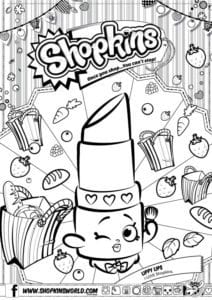 Shopkins Coloring Pages Season 1 Lippy Lip