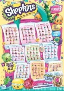 Shopkins Season 3 Collectors Guide Checklist