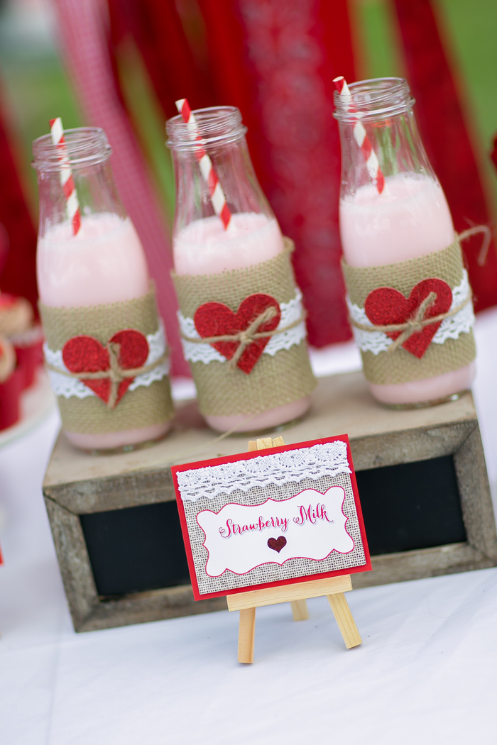 celebrate happy hearts day with strawberry milk