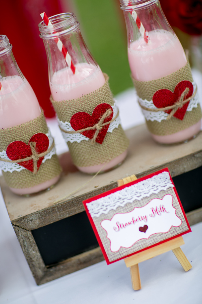 celebrate happy hearts day with strawberry milk