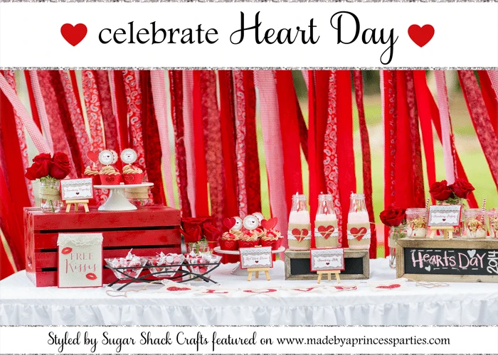 celebrate heart day party styled by sugar shack crafts