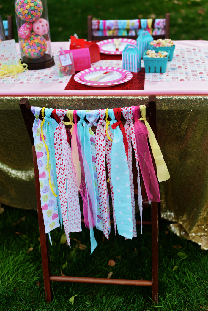 Creative Kids Valentine Party Ideas ribbon ties