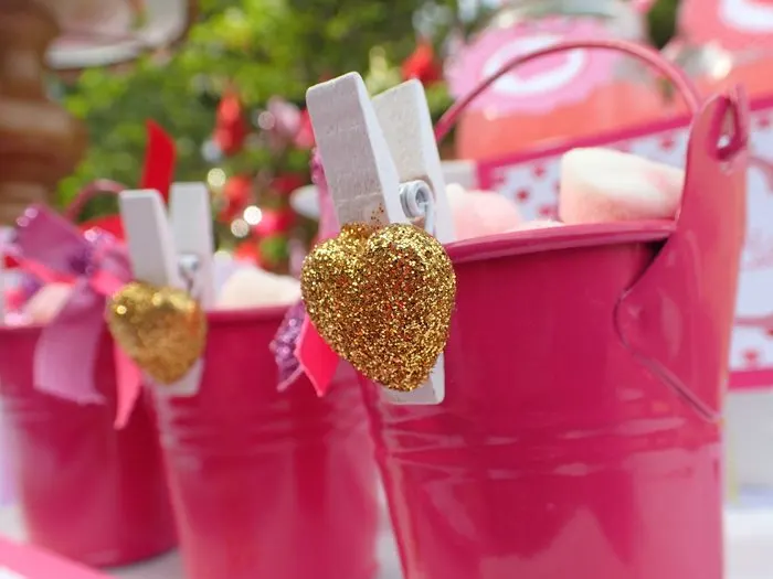 Sweet Party for Sweet Girls favor buckets