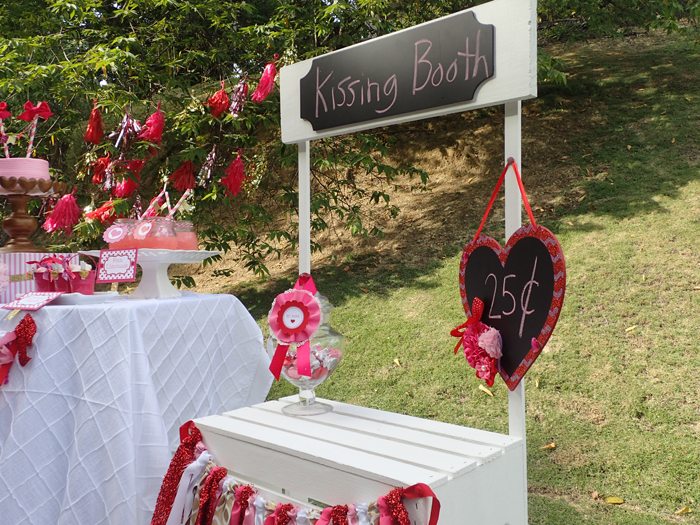 Sweet Party for Sweet Girls kissing booth