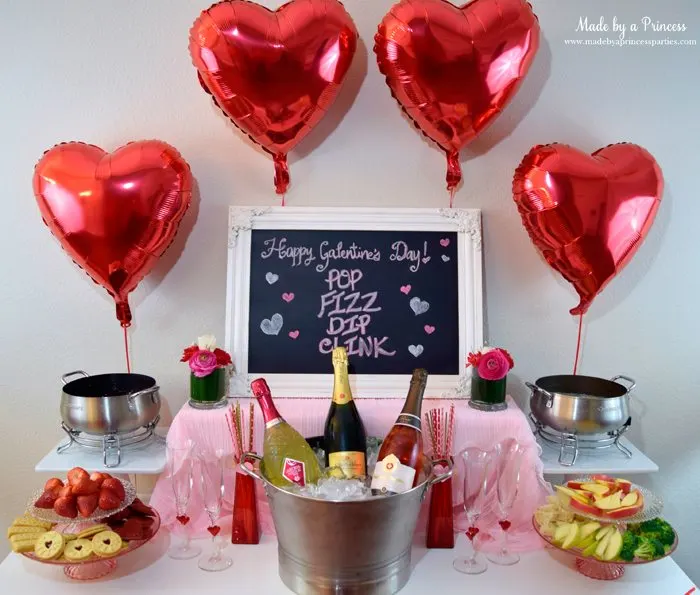 galentines day champagne fondue buffet wm