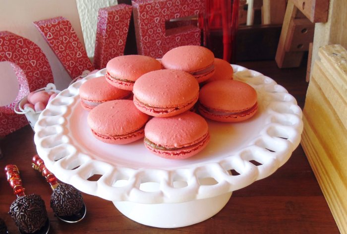 sweet on you valentine party macarons