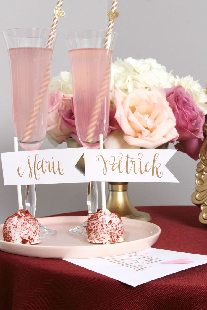 sweethearts treats for two pink cocktails
