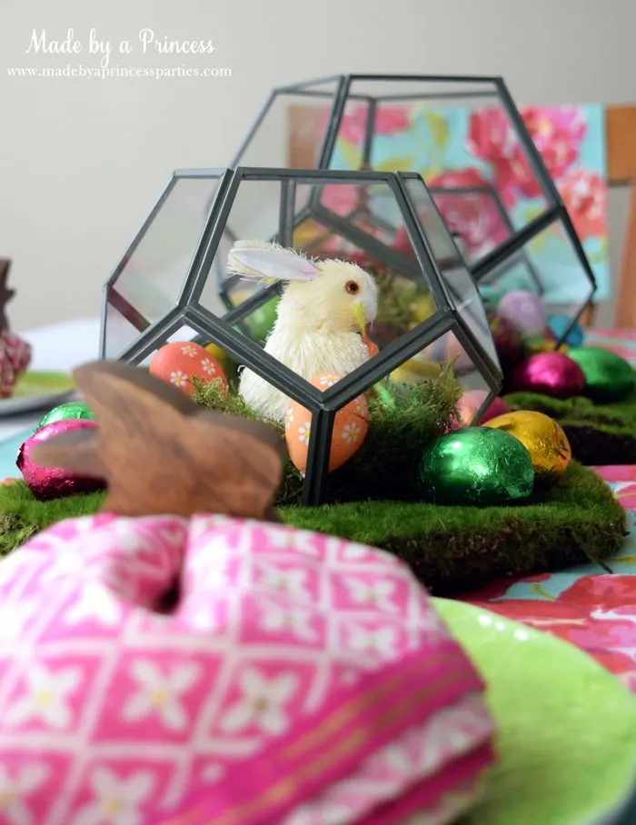 Easy Easter Entertaining Ideas white bunny in terrarium 2