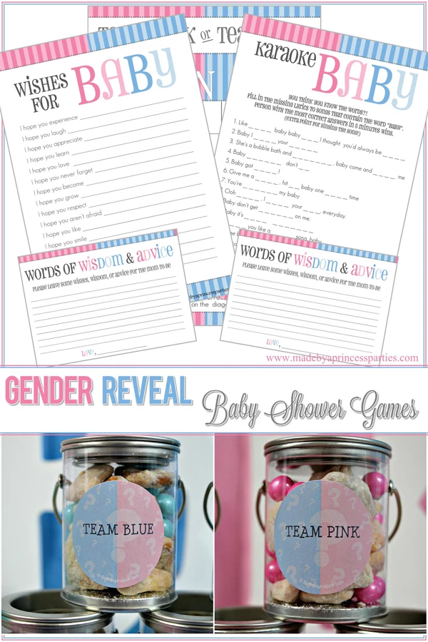 It's A Girl – Pink Stars – Baby Shower The Baby Game Printable