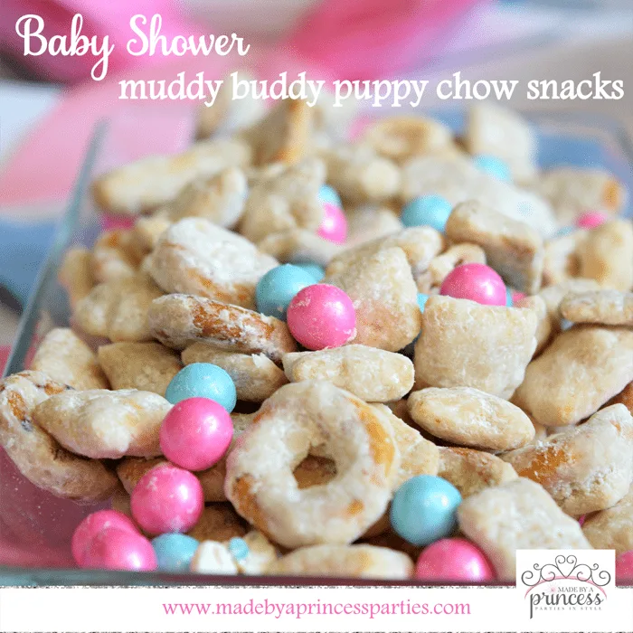 Baby Shower Muddy Buddy Puppy Chow Recipe