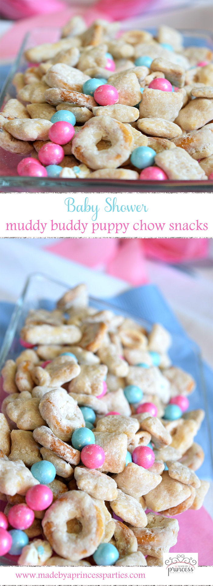 baby shower muddy buddy puppy chow snacks pin it