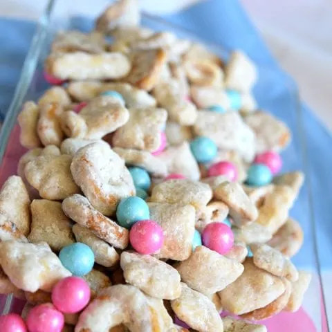 Baby Shower Muddy Buddy Puppy Chow Recipe