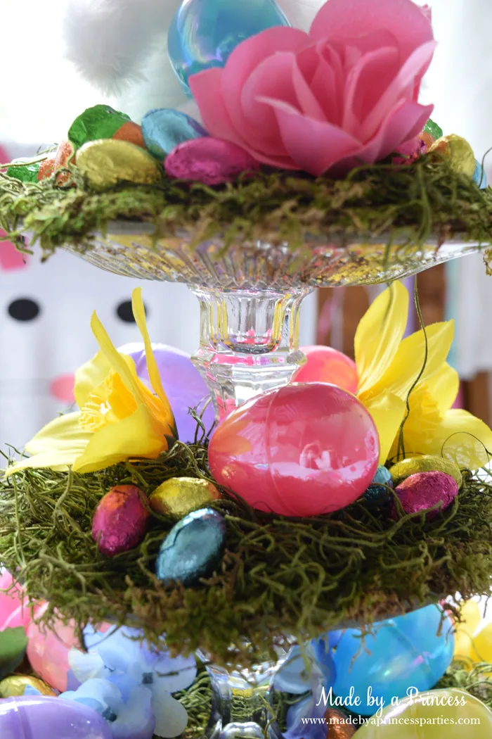 budget friendly easter ideas centerpiece detail