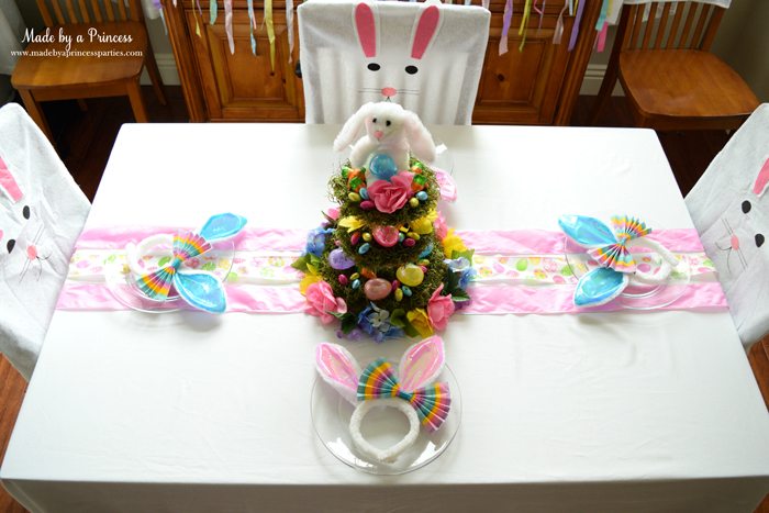 budget friendly easter ideas table top view