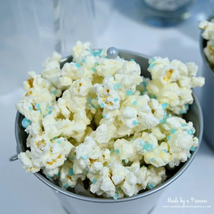 candy sprinkled chocolate covered popcorn blue