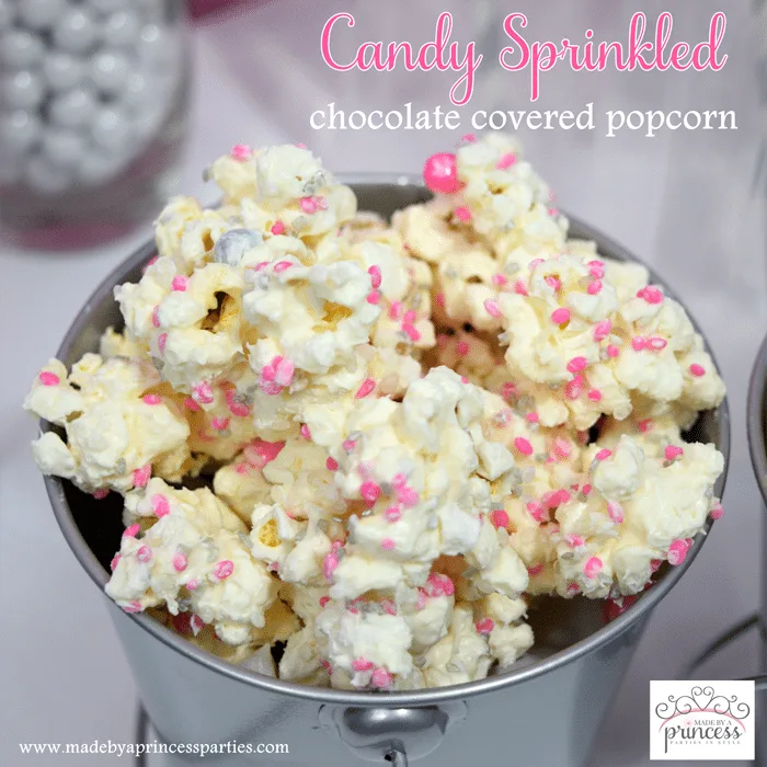 candy sprinkled chocolate covered popcorn