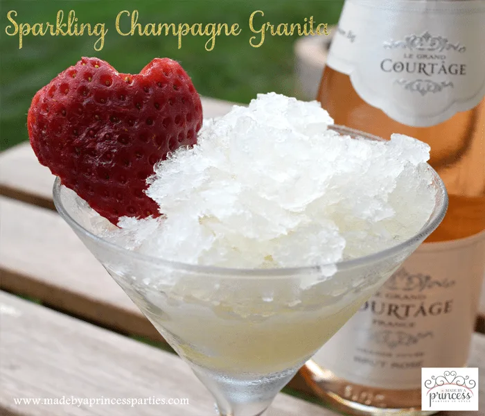 sparkling champagne granita with honey recipe