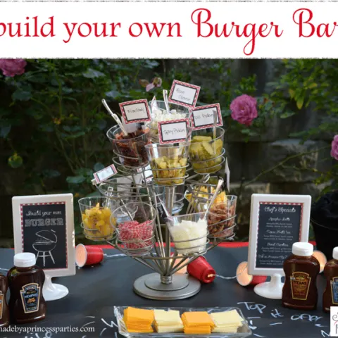 build your own burger bar