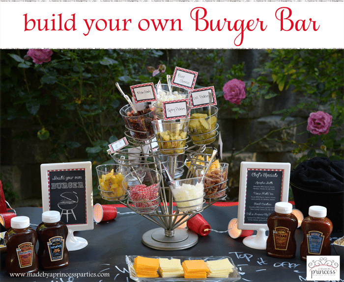 build your own burger bar