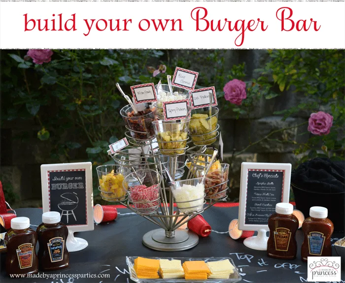 build your own burger bar