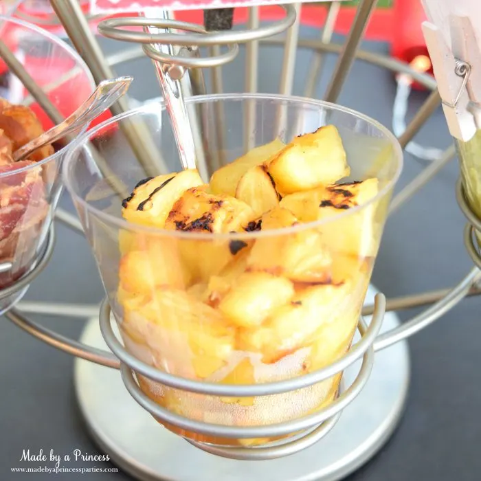 heinz build your own burger bar grilled pineapple
