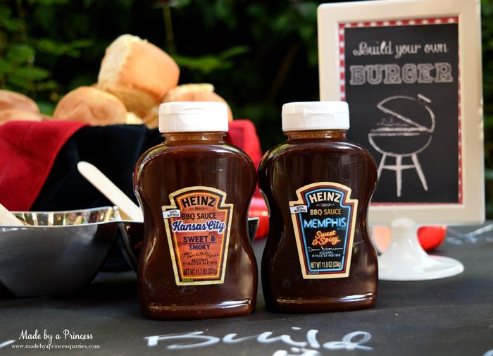 heinz build your own burger bar kansas city and memphis bbq sauce