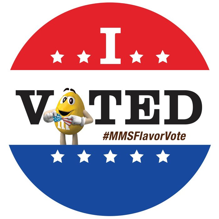 MARS Flavor Vote I Voted Sticker
