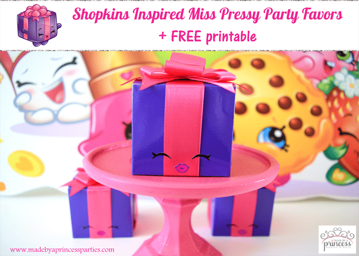 Shopkins Inspired Miss Pressy Party Favor