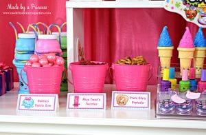 Shopkins Inspired Party Food Ideas FREE Printables - Made by a Princess