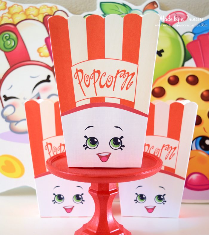 Shopkins inspired Poppy Corn party favor