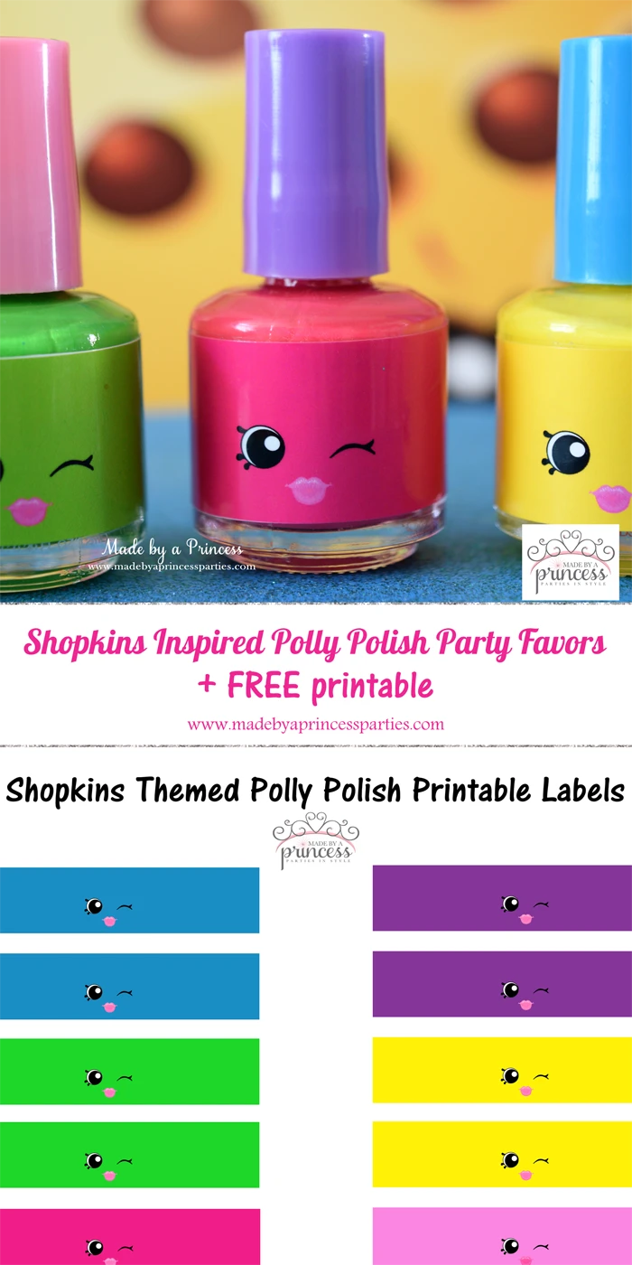 shopkins inspired polly polish party favor pin it