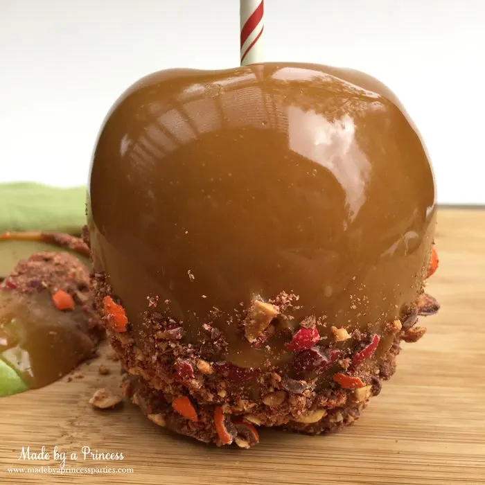 spicy crunchy caramel apple finished sq