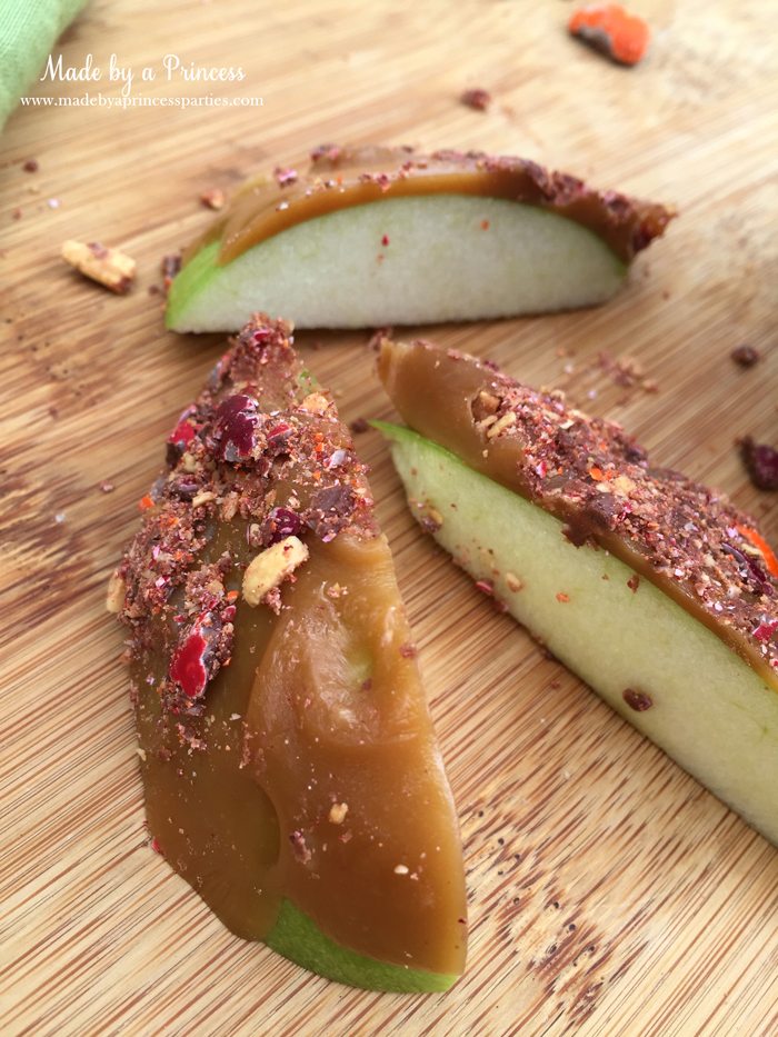 spicy crunchy caramel apple slices