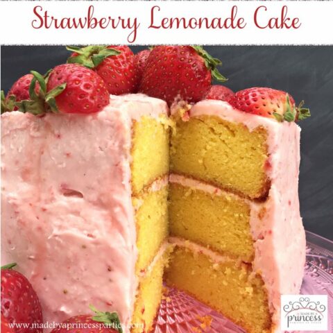 strawberry lemonade cake cream cheese frosting main