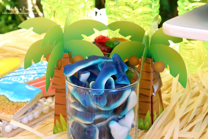 surfs up graduation party with evite favor boxes