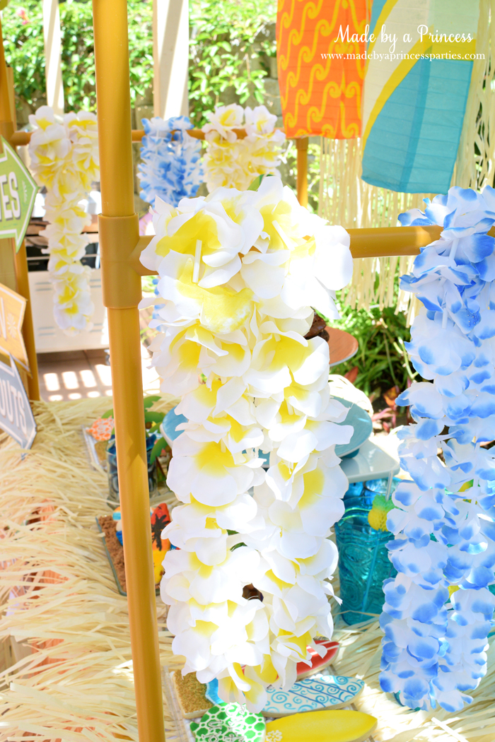 surfs up graduation party with evite leis