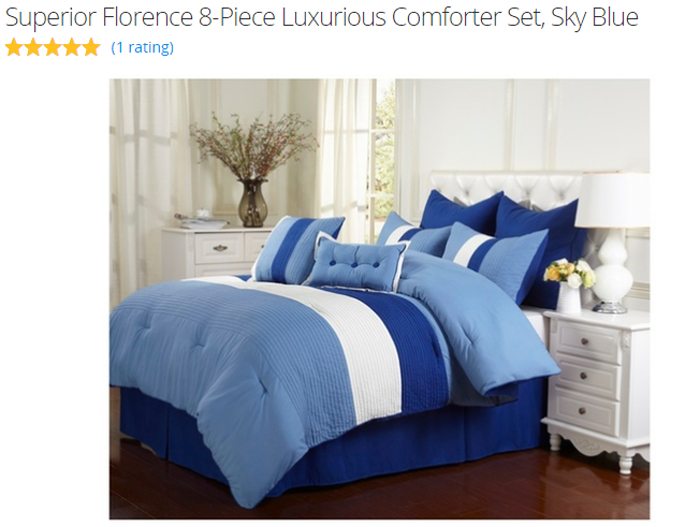 back to school beddding with groupon sky blue comforter set