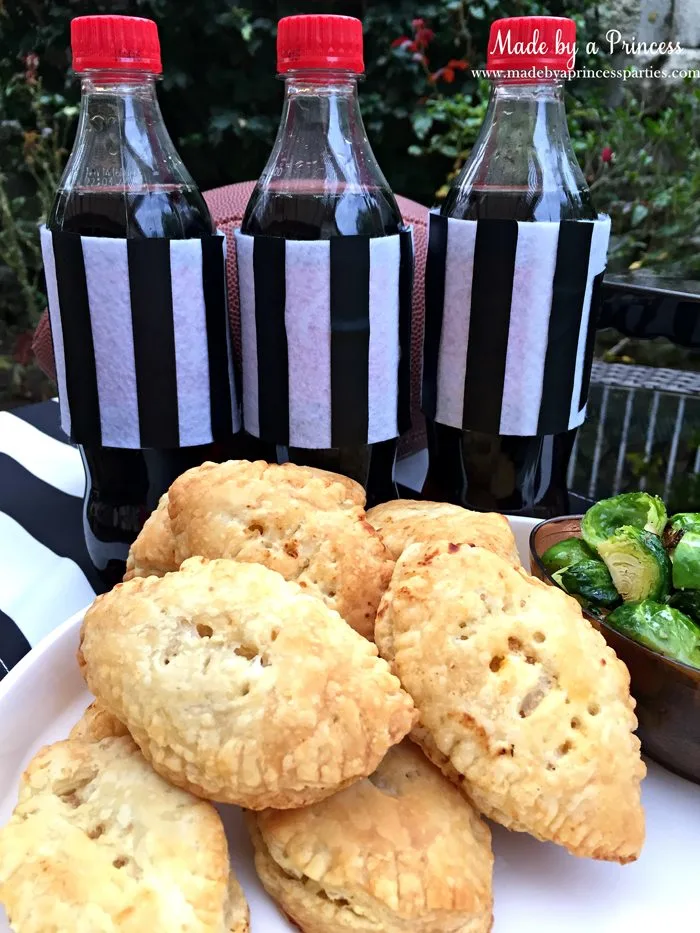 spicy-coca-cola-bbq-crock-pot-bbq-chicken-in-football-puff-pastries