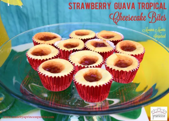 strawberry guava tropical cheesecake bites perfect finger food for your next luau