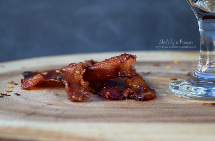 Man Candy Sweet Spicy Candied Bacon Recipe eat alone in a sandwich or in a salad