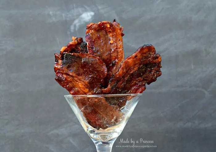 Man Candy Sweet Spicy Candied Bacon Recipe the more red pepper the spicier and hotter your bacon will be