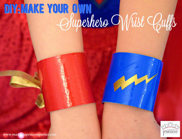 Party Costume Idea How to Make Superhero Cuffs