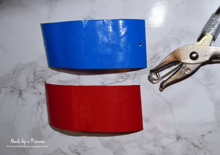 Party-Costume-Idea-How-to-Make-Superhero-Cuffs-punch-hole-at-both-ends