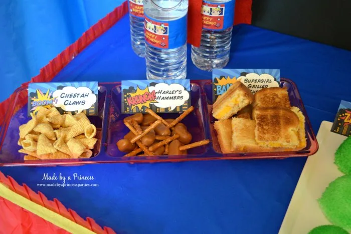 Superhero-Inspired-Party-Food-Ideas-Free-Printables-cheetah-claws-harleys-hammers-supergirl-grilled-cheese